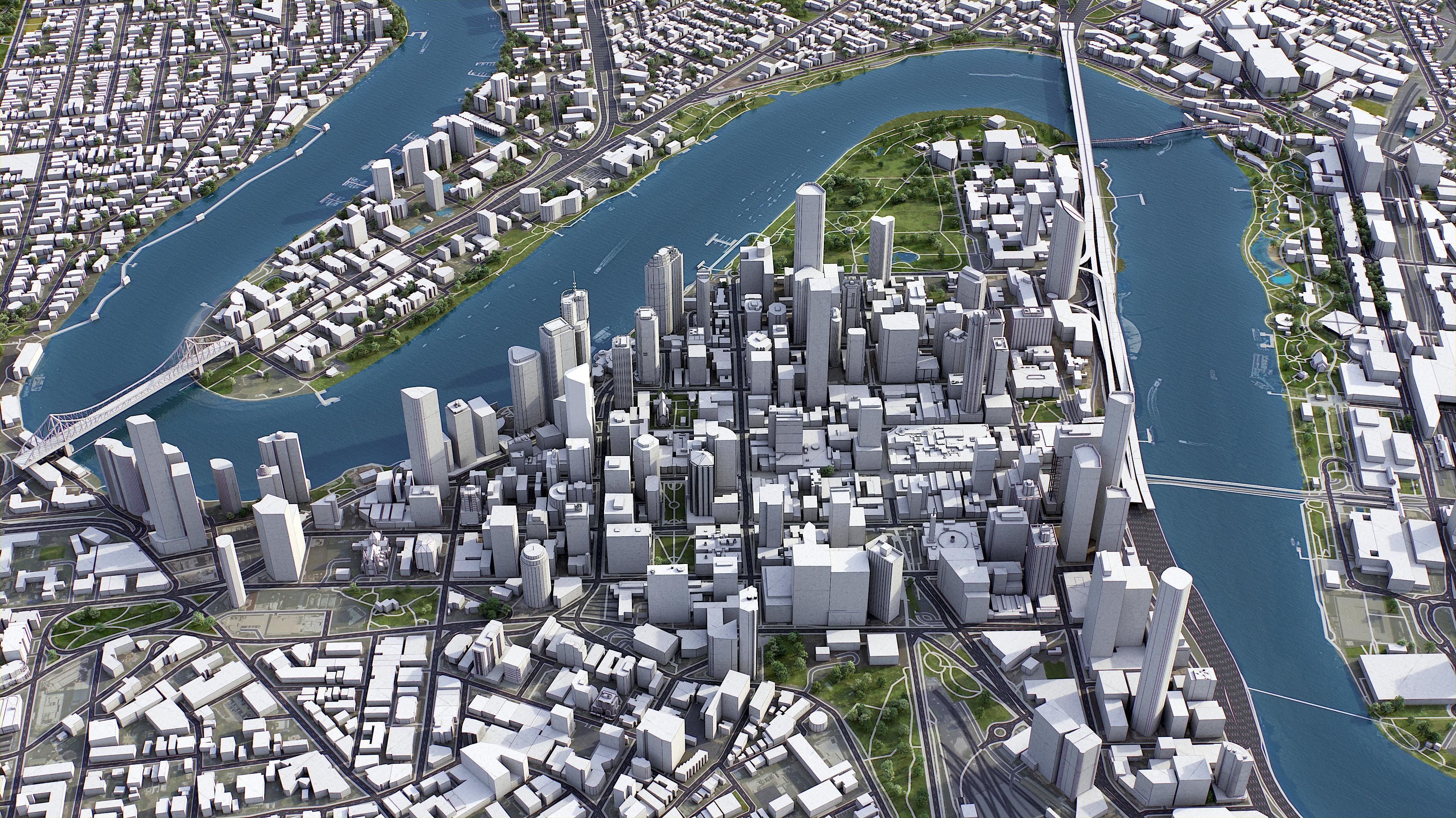 Brisbane - 3D City Model 3D Model Collection_17