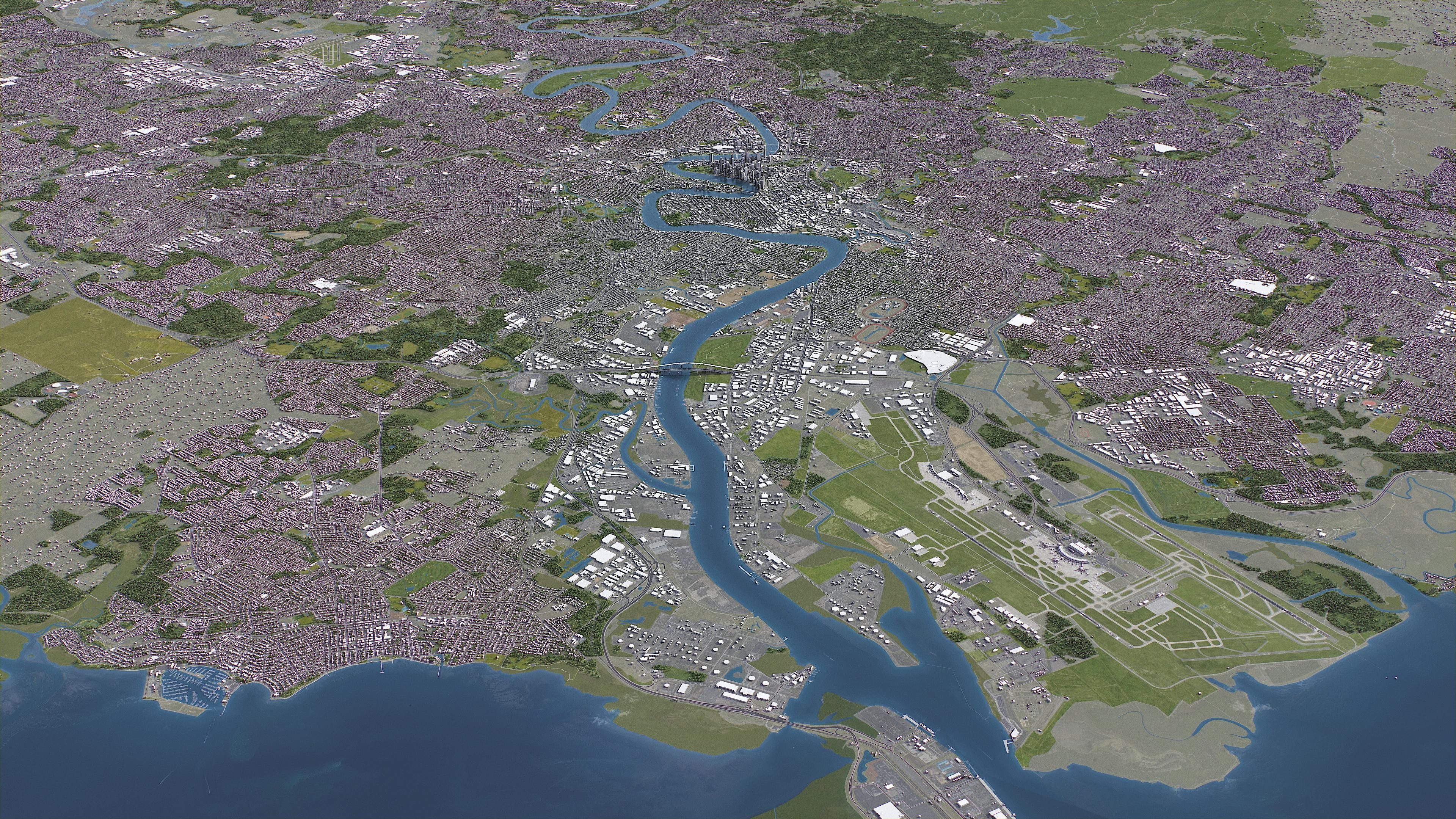 Brisbane - 3D City Model 3D Model Collection_26