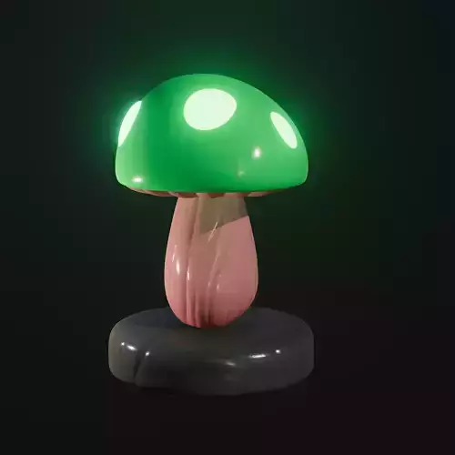 Mushroom light of Toad Free 3D print model