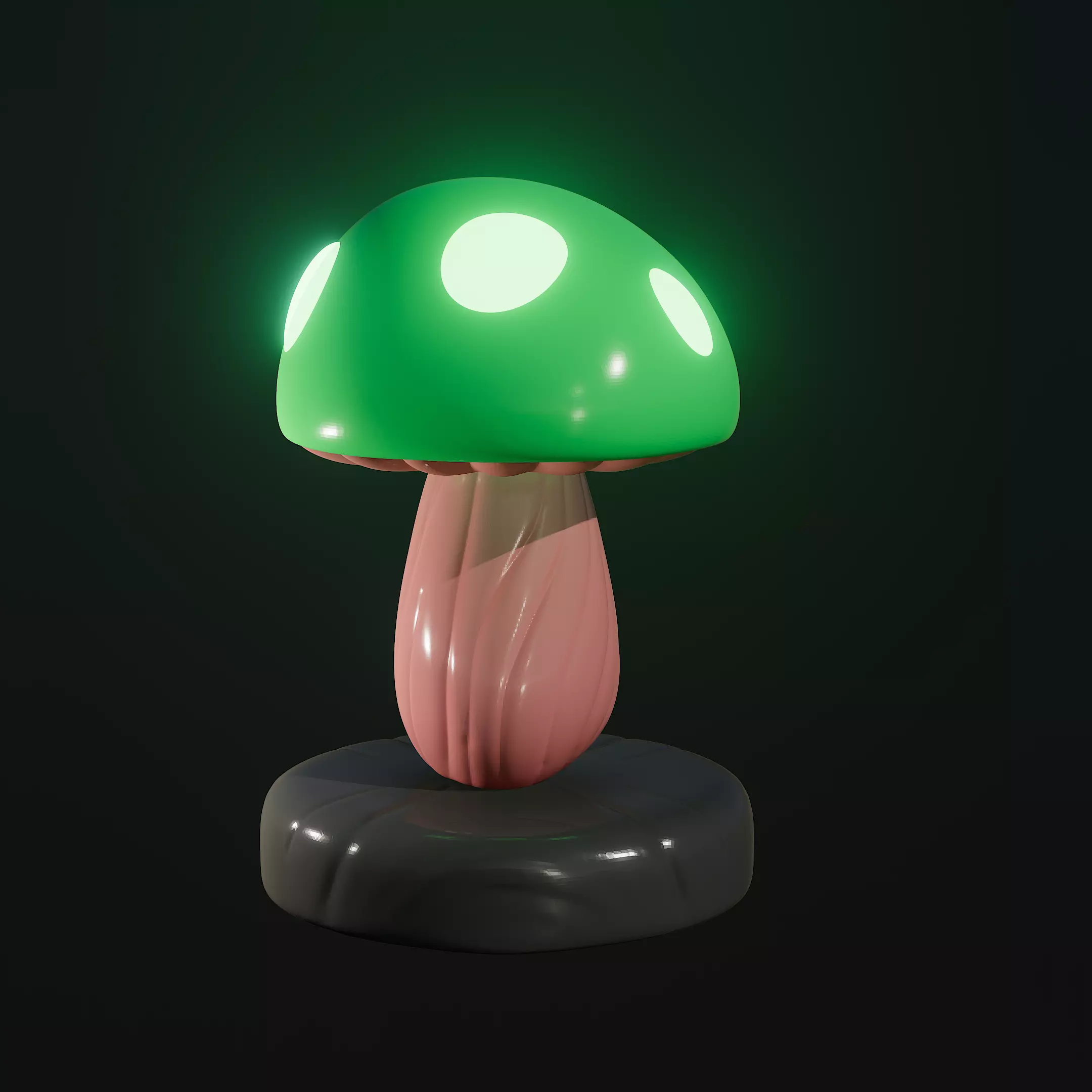 Mushroom light of Toad Free 3D print model_0