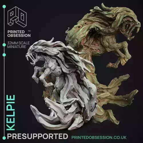 Kelpie - 3D Printable TTRPG - PRESUPPORTED - 32mm Scale