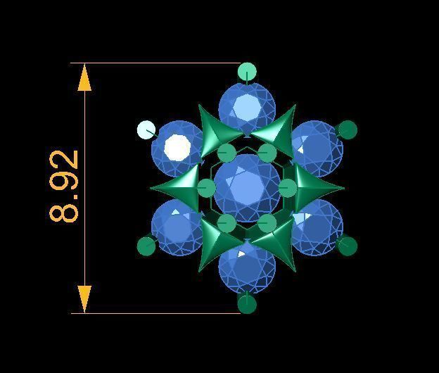 daimond nose pin 3D print model_11