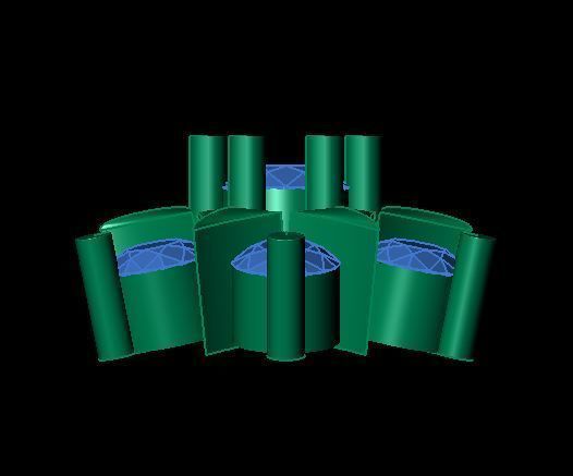 daimond nose pin 3D print model_8