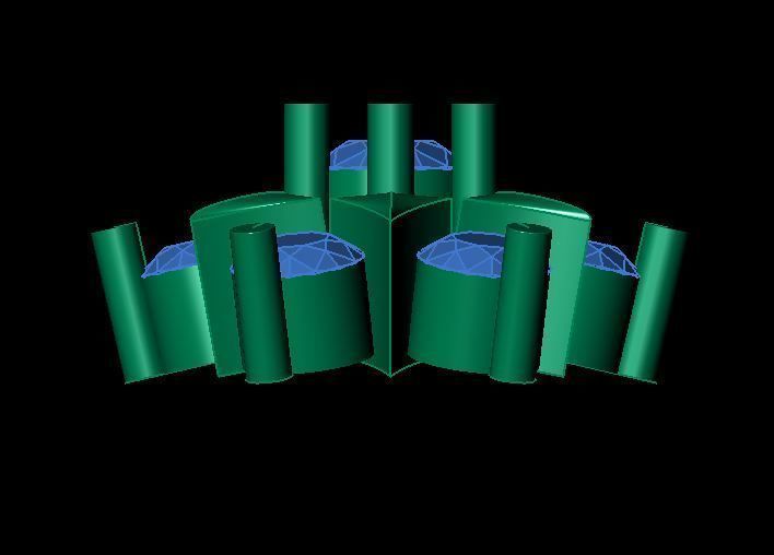 daimond nose pin 3D print model_9