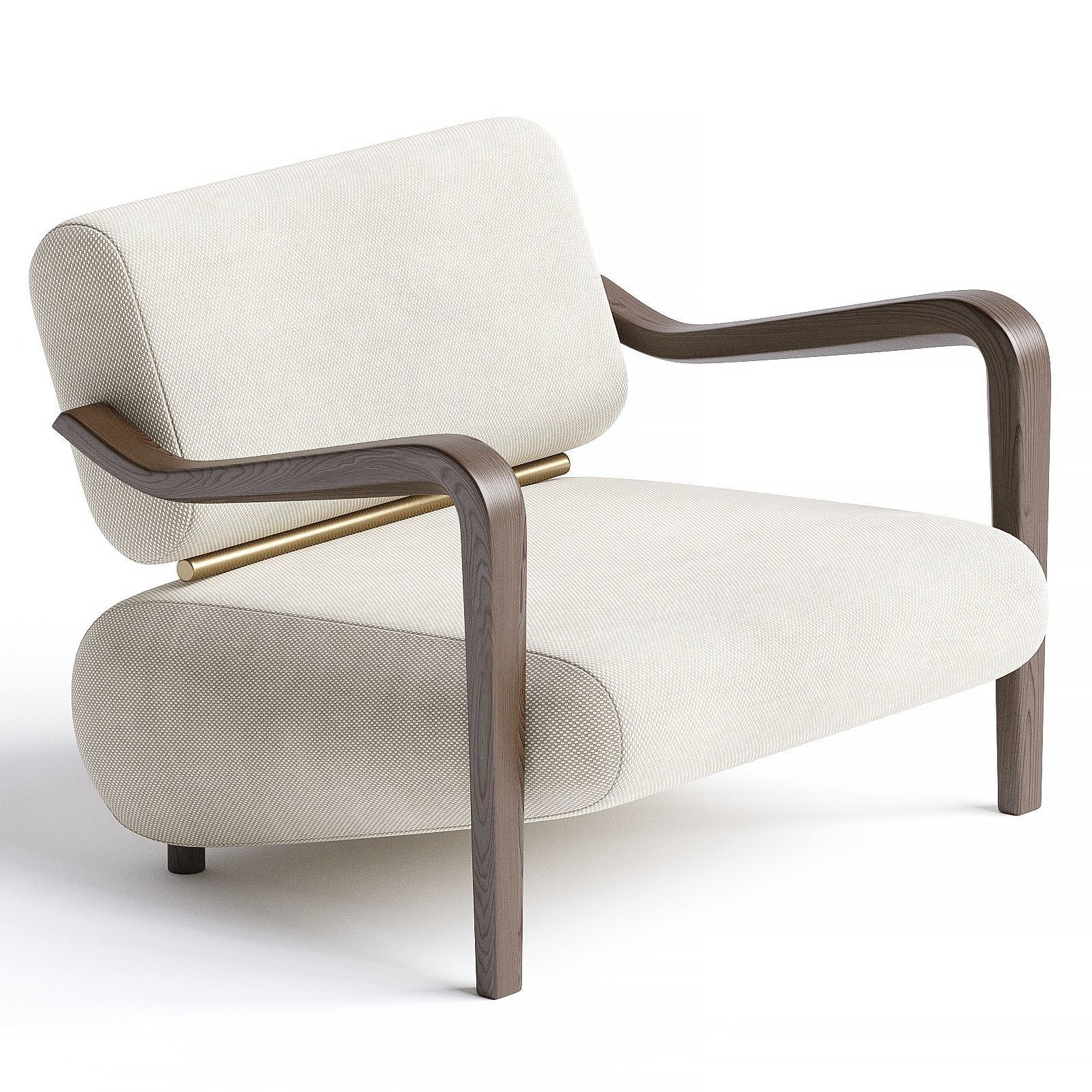 Clark armchair  3D model_1