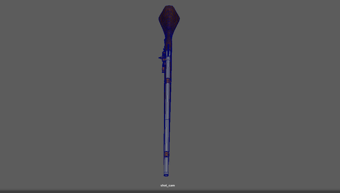 WheelLock Musket Firearm LowPoly 3D Model Low-poly 3D model_7