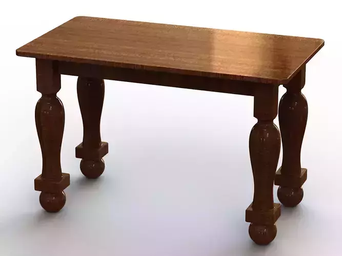 Wooden Rectangular Antique Table