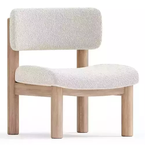 Chair House of Leon Teddy Accent Column Legs 3D model