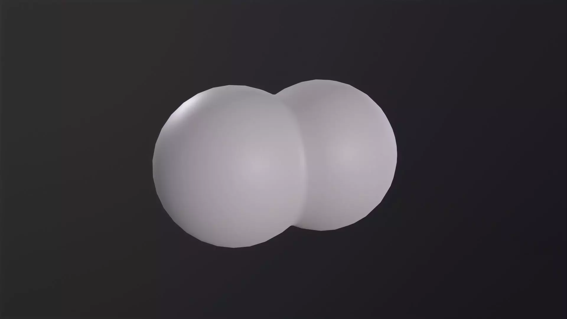 Hydrogen Molecule 3D Model Low-poly 3D model