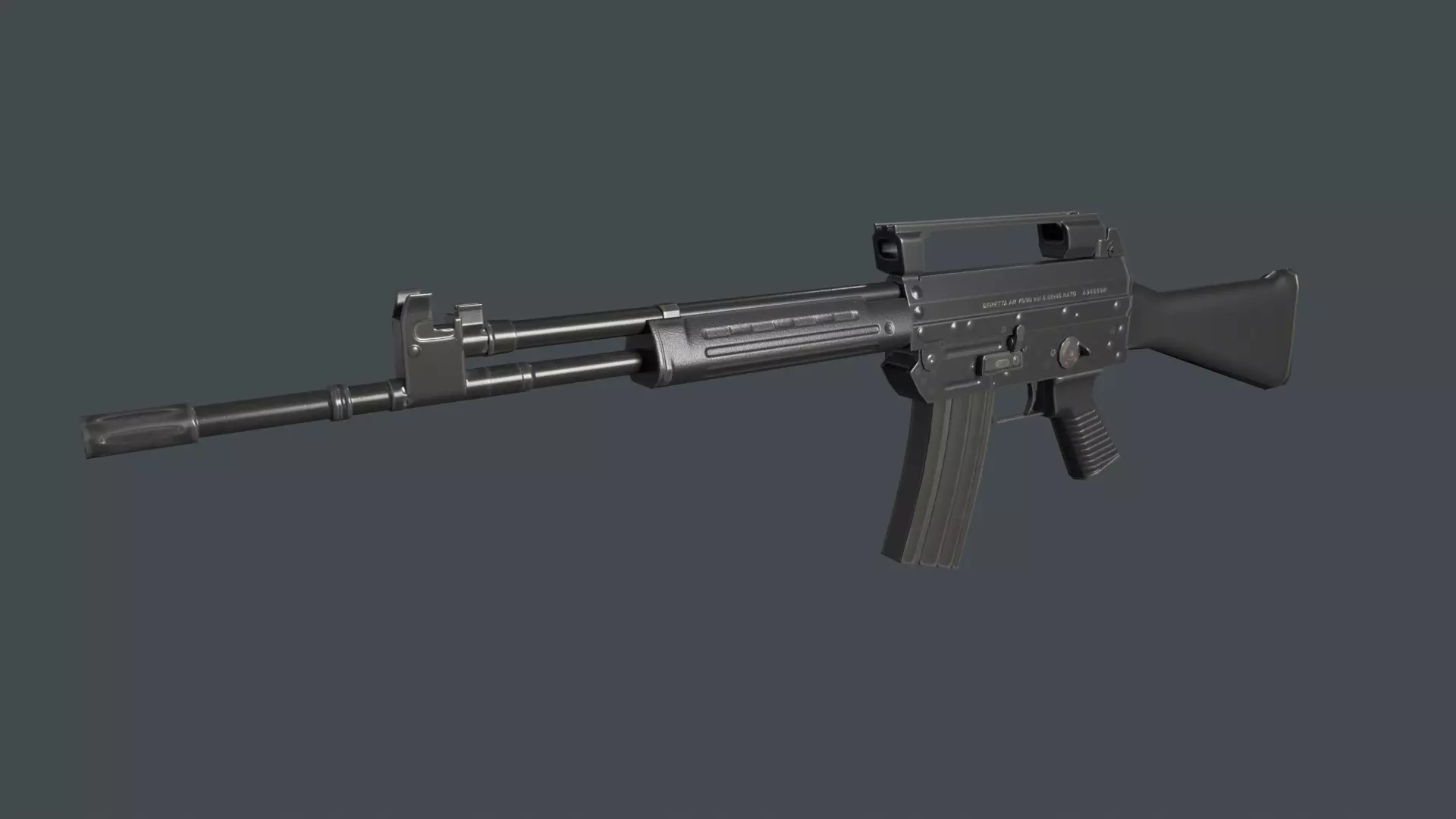 Beretta AR70 90 Low-poly 3D model_0
