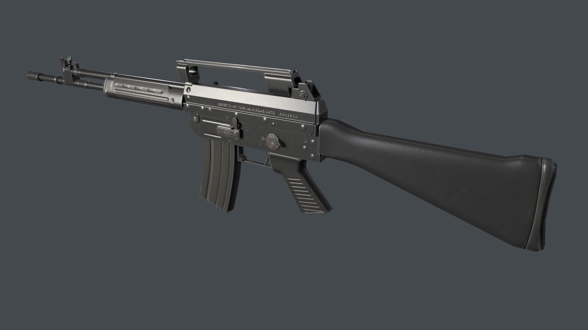 Beretta AR70 90 Low-poly 3D model_3
