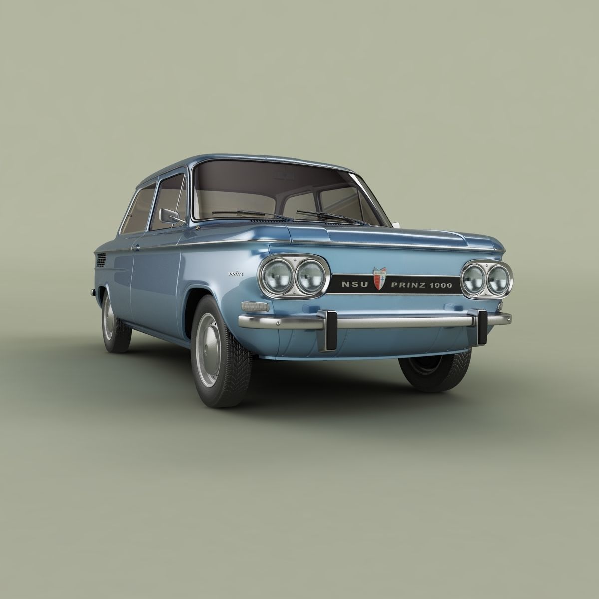 NSU Prinz TT 3D model_9