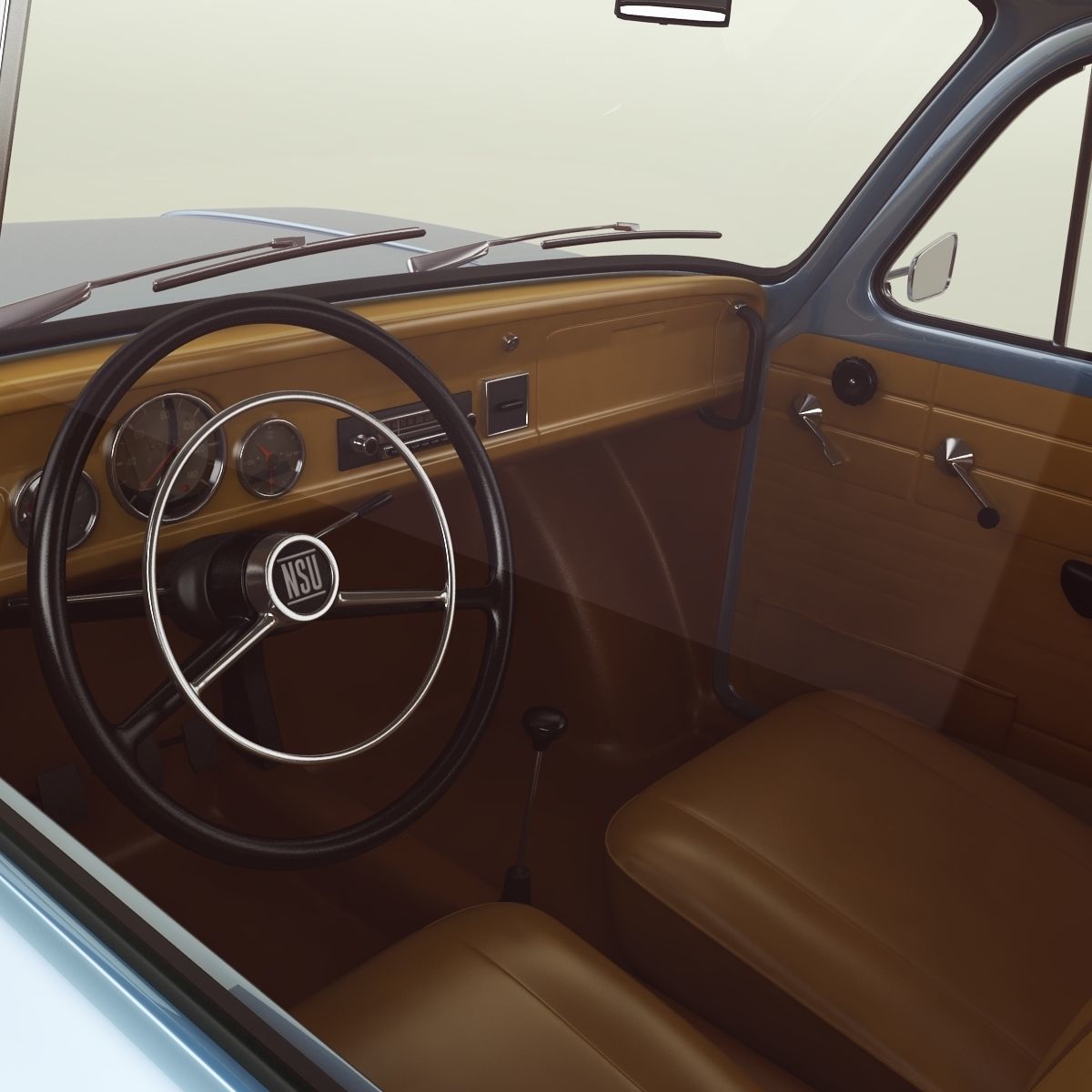 NSU Prinz TT 3D model_8
