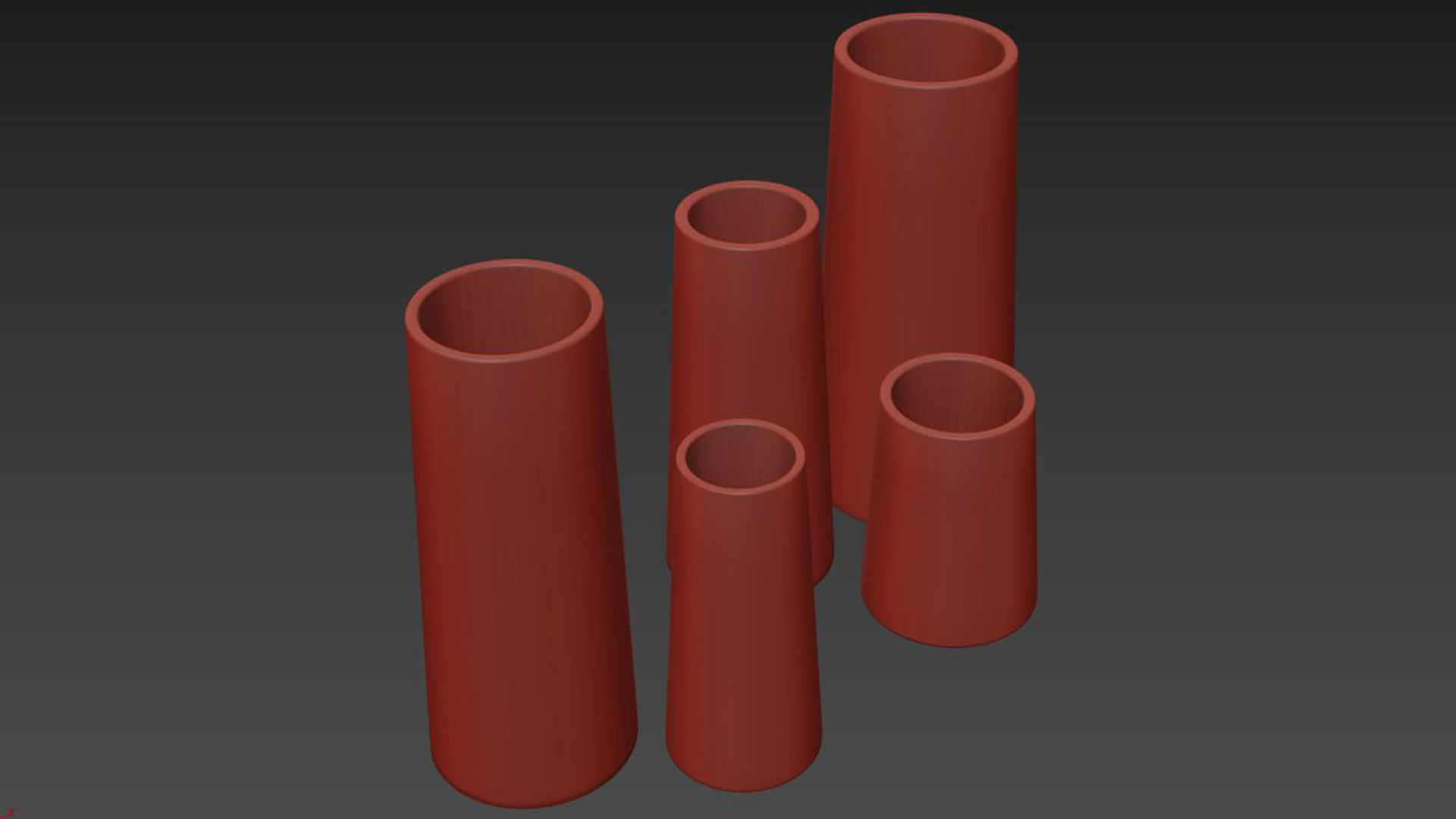 Franca NYC Pillar Vase 3D model_5