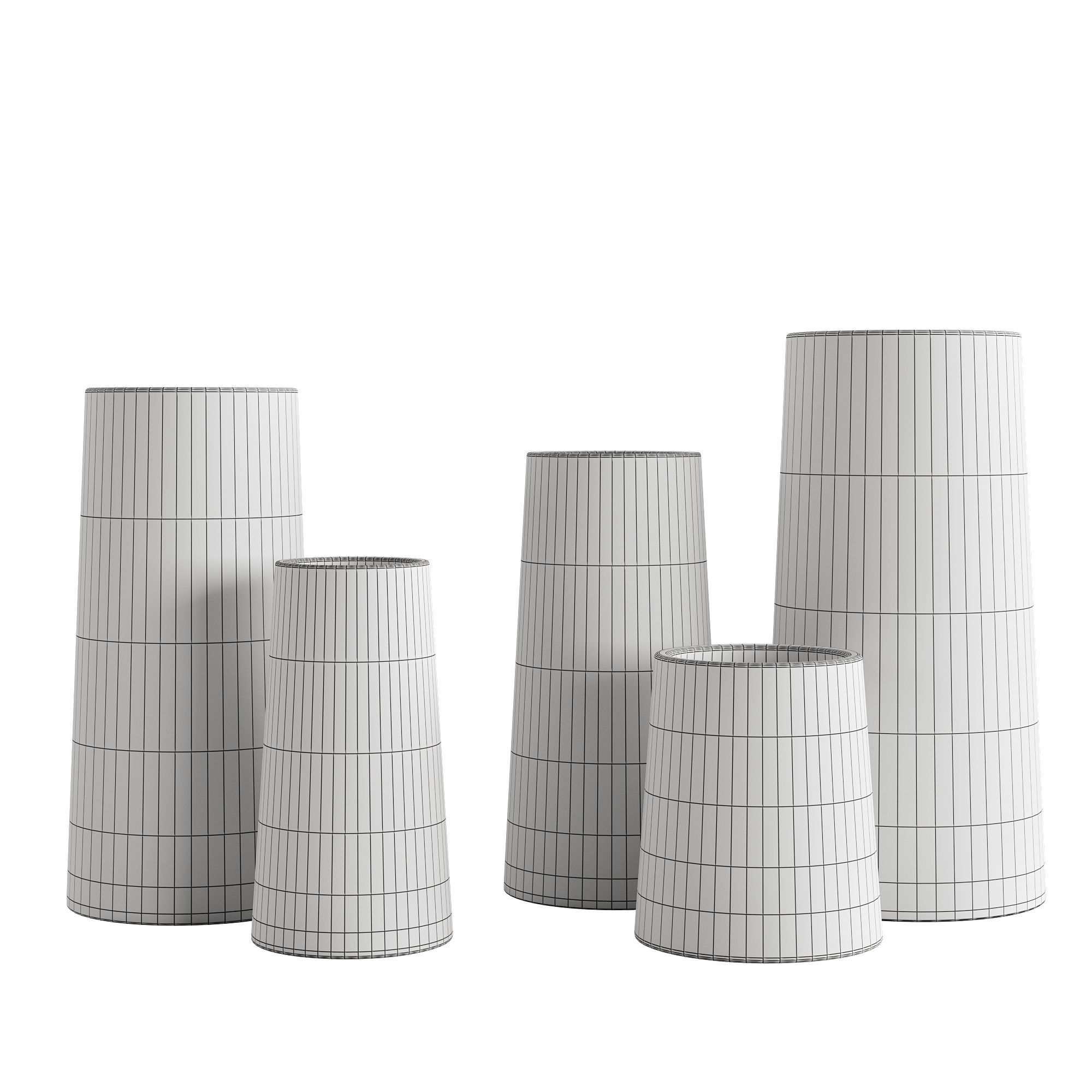 Franca NYC Pillar Vase 3D model_2