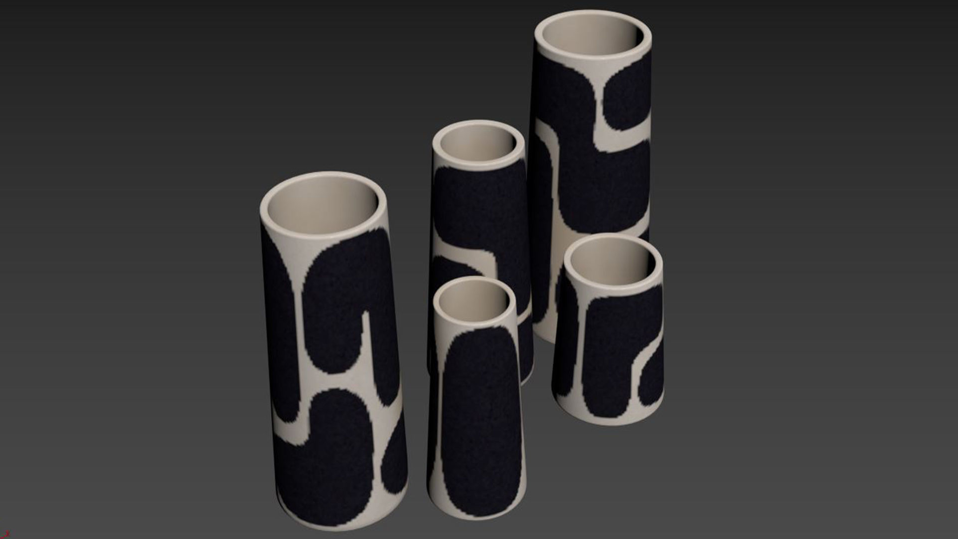 Franca NYC Pillar Vase 3D model_4