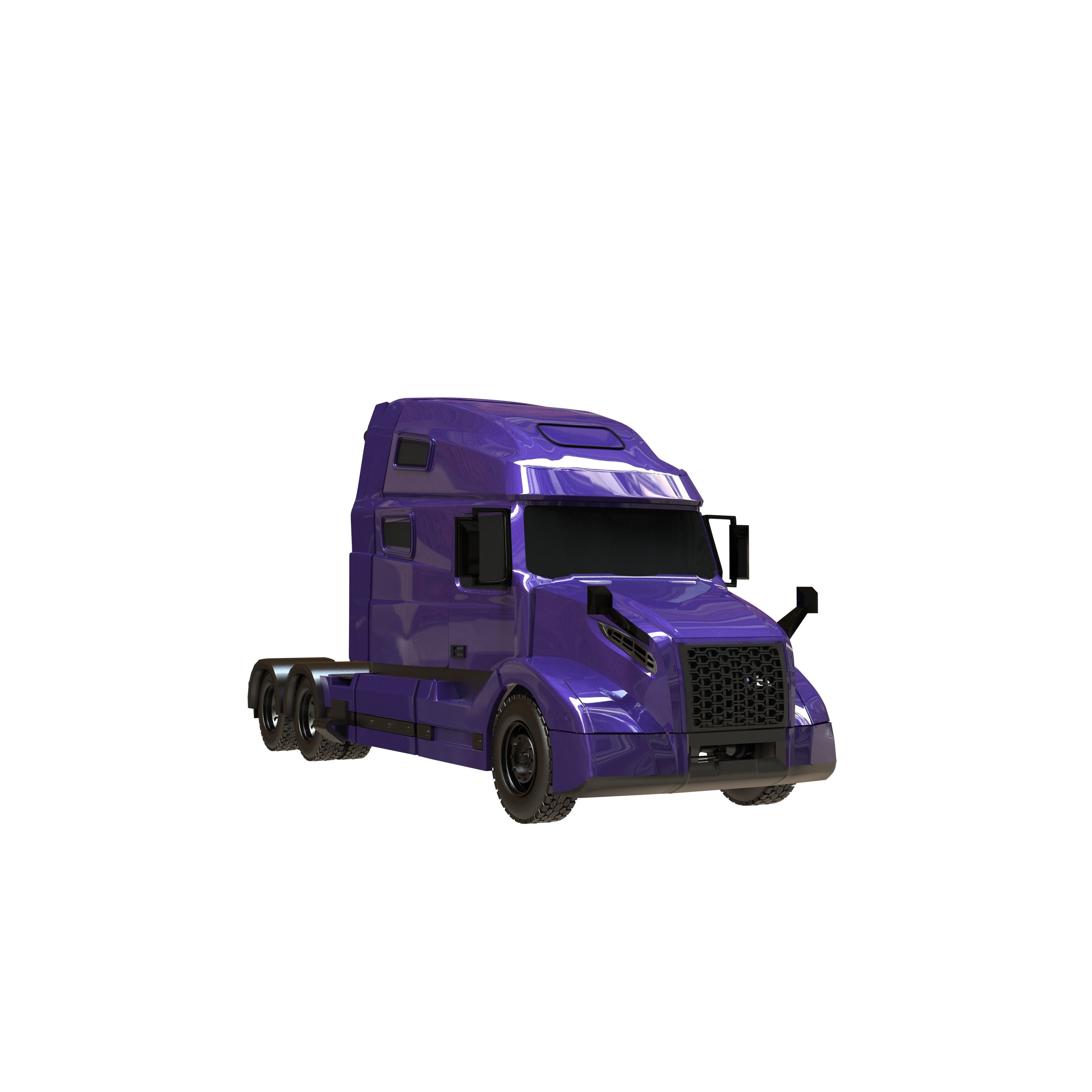 volvo vnl 760 tractor truck 2018 3D print model_1