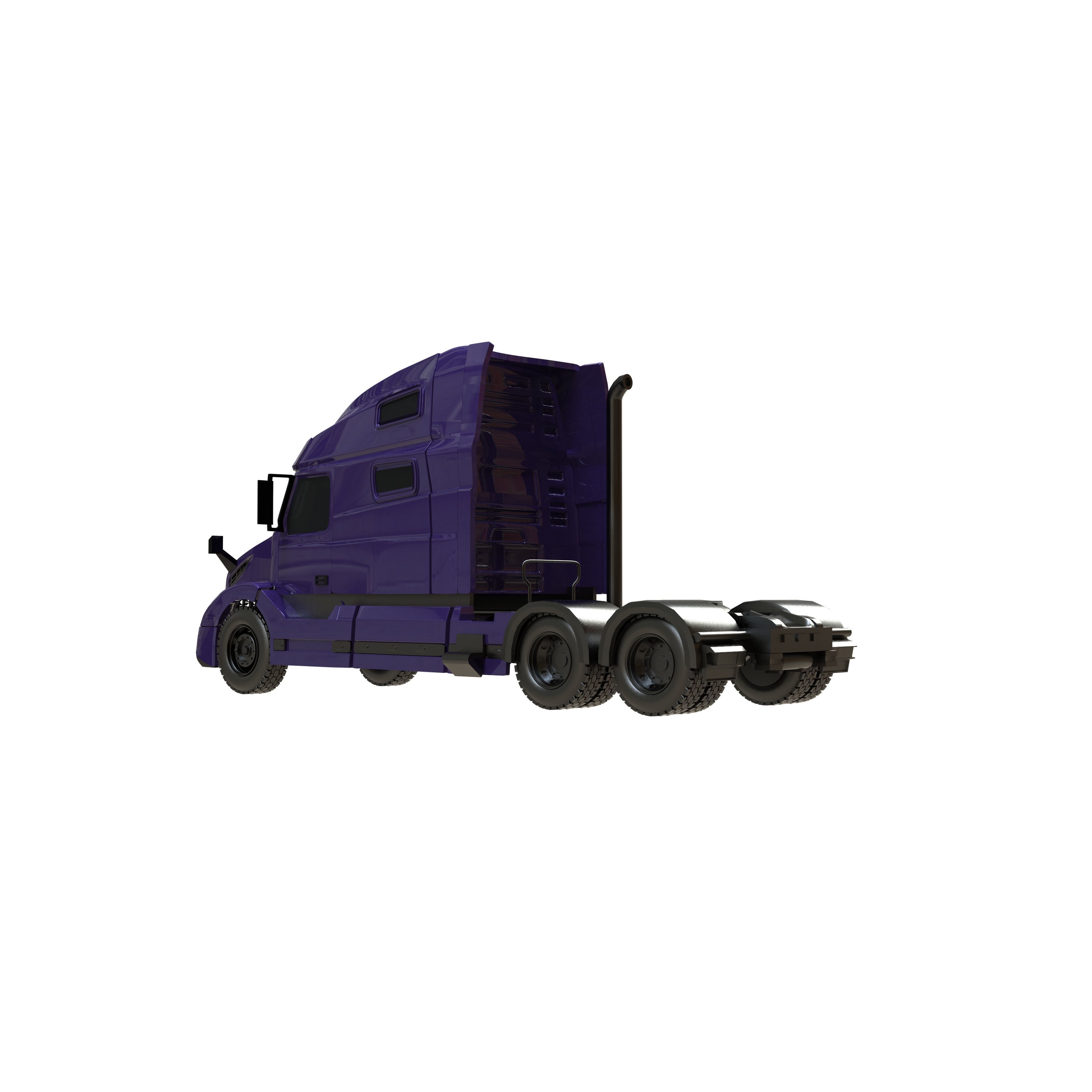 volvo vnl 760 tractor truck 2018 3D print model_4