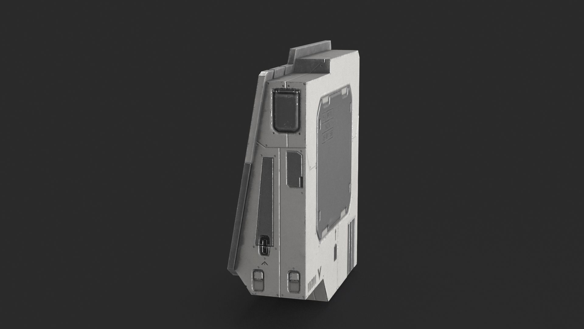 Sci Fi Scanner Display Low-poly 3D model_10