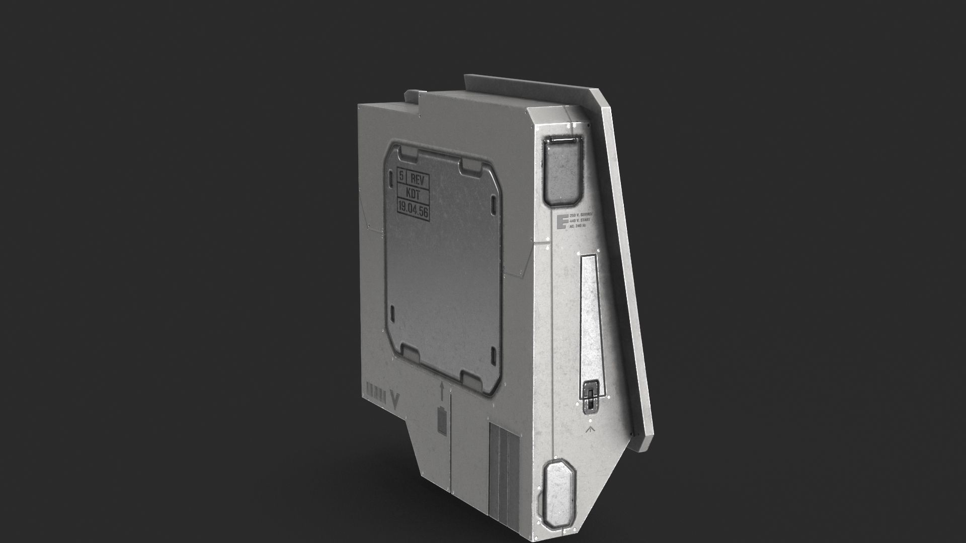 Sci Fi Scanner Display Low-poly 3D model_7