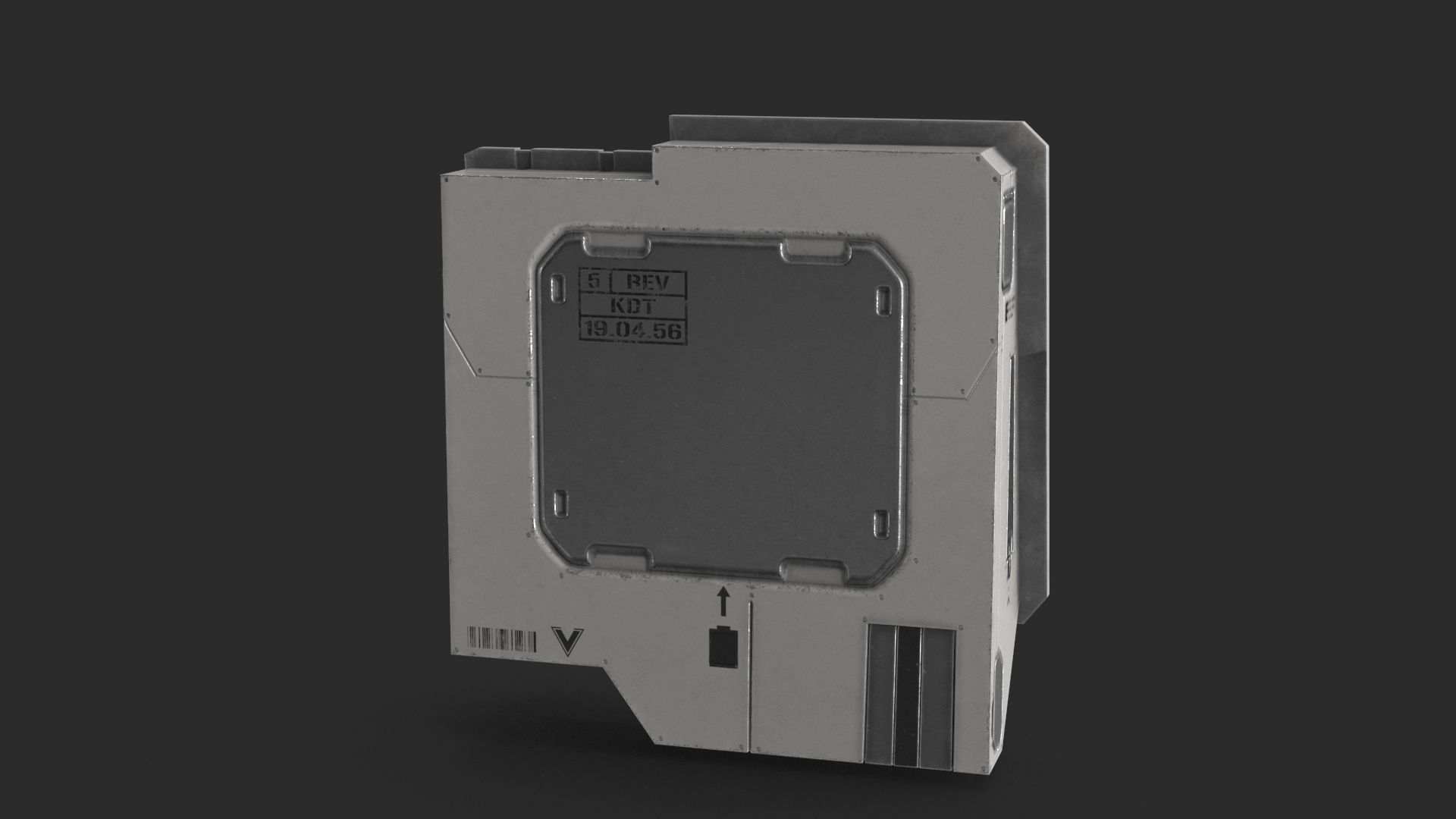 Sci Fi Scanner Display Low-poly 3D model_8
