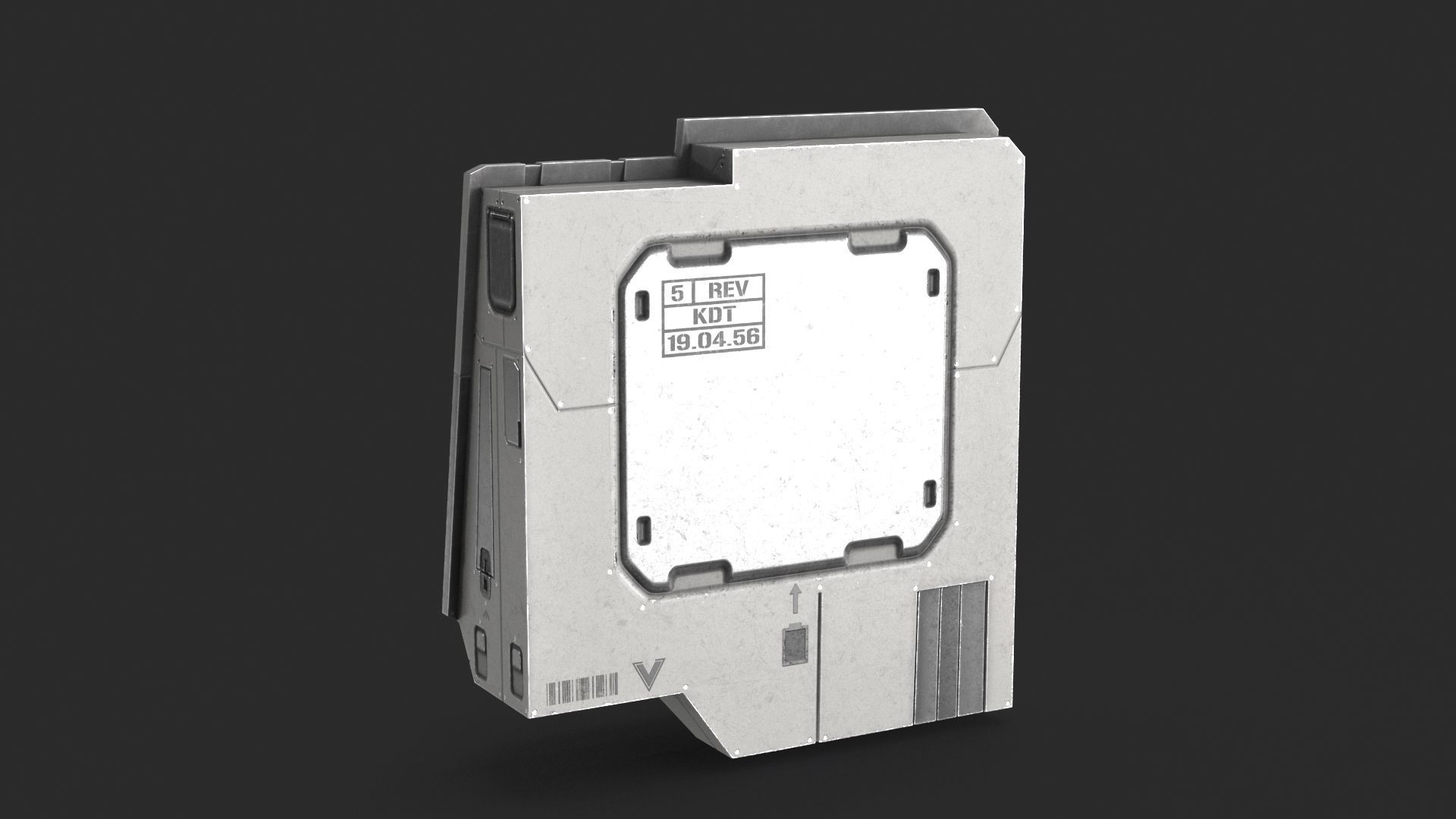 Sci Fi Scanner Display Low-poly 3D model_9