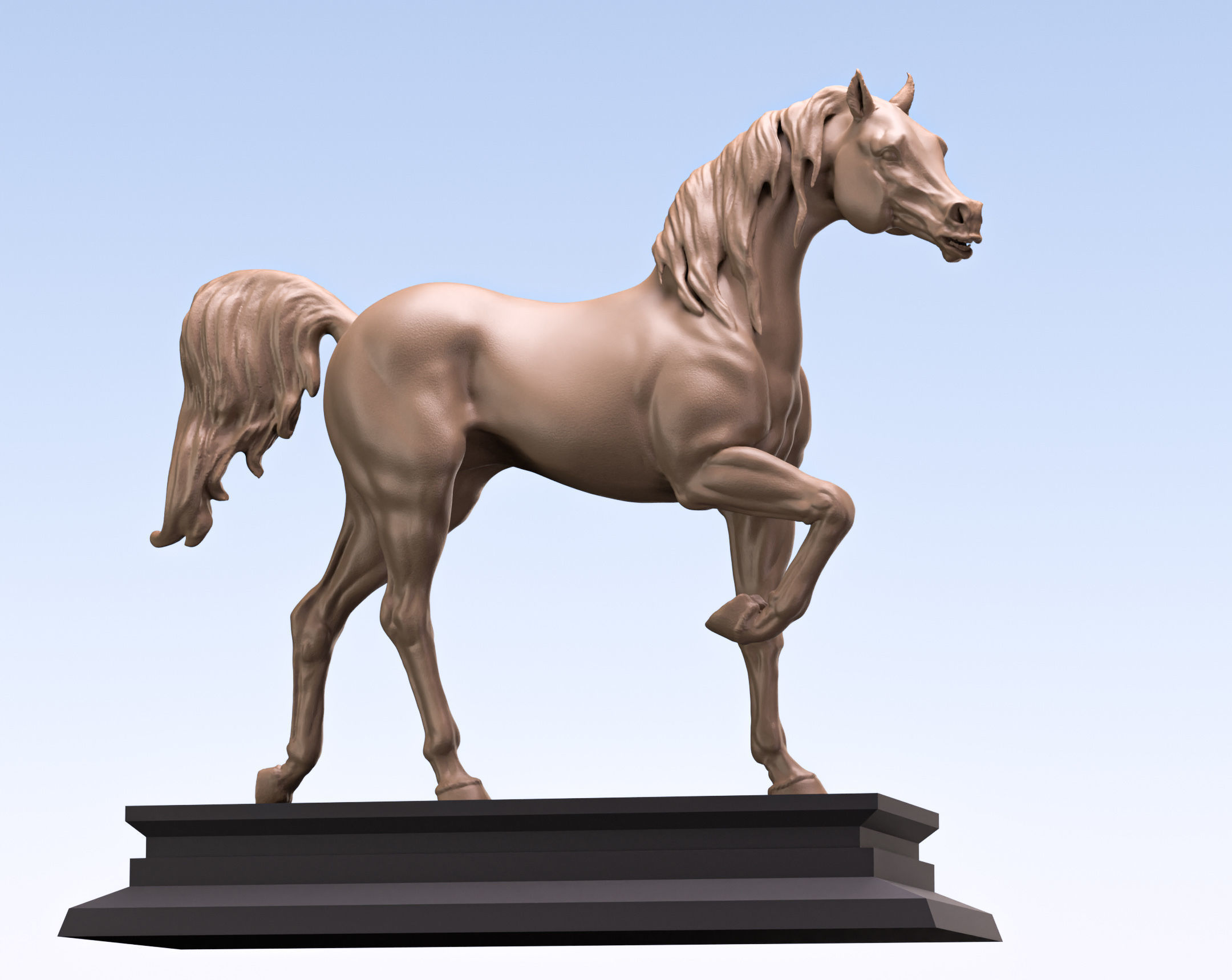 Arabian horse 2 3D print model_2