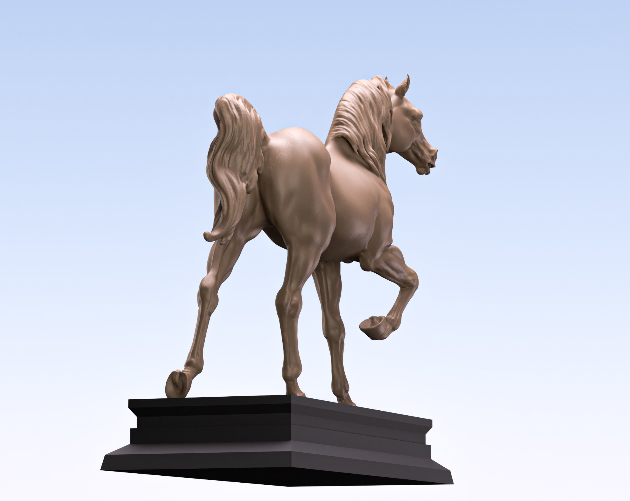 Arabian horse 2 3D print model_3