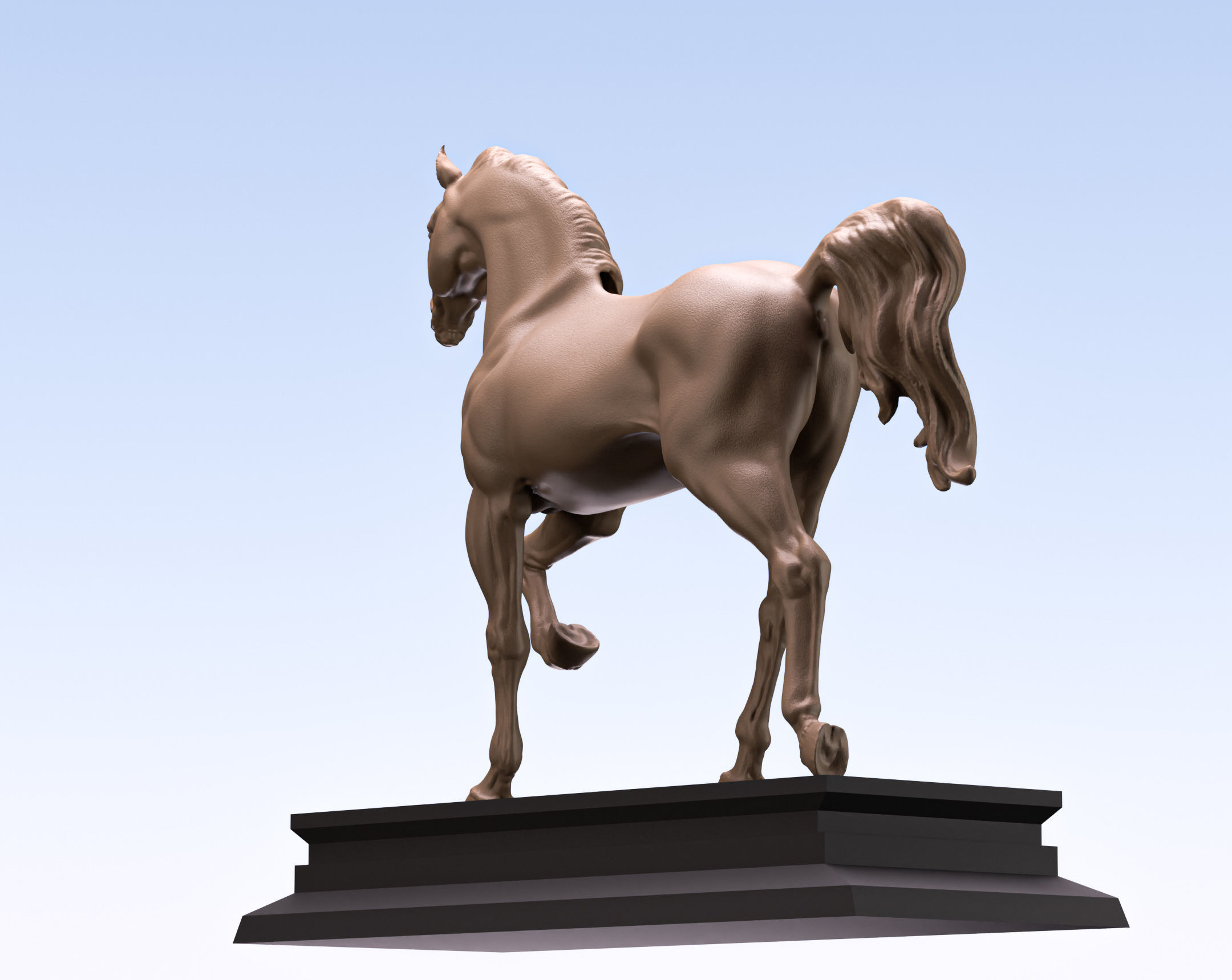 Arabian horse 2 3D print model_4
