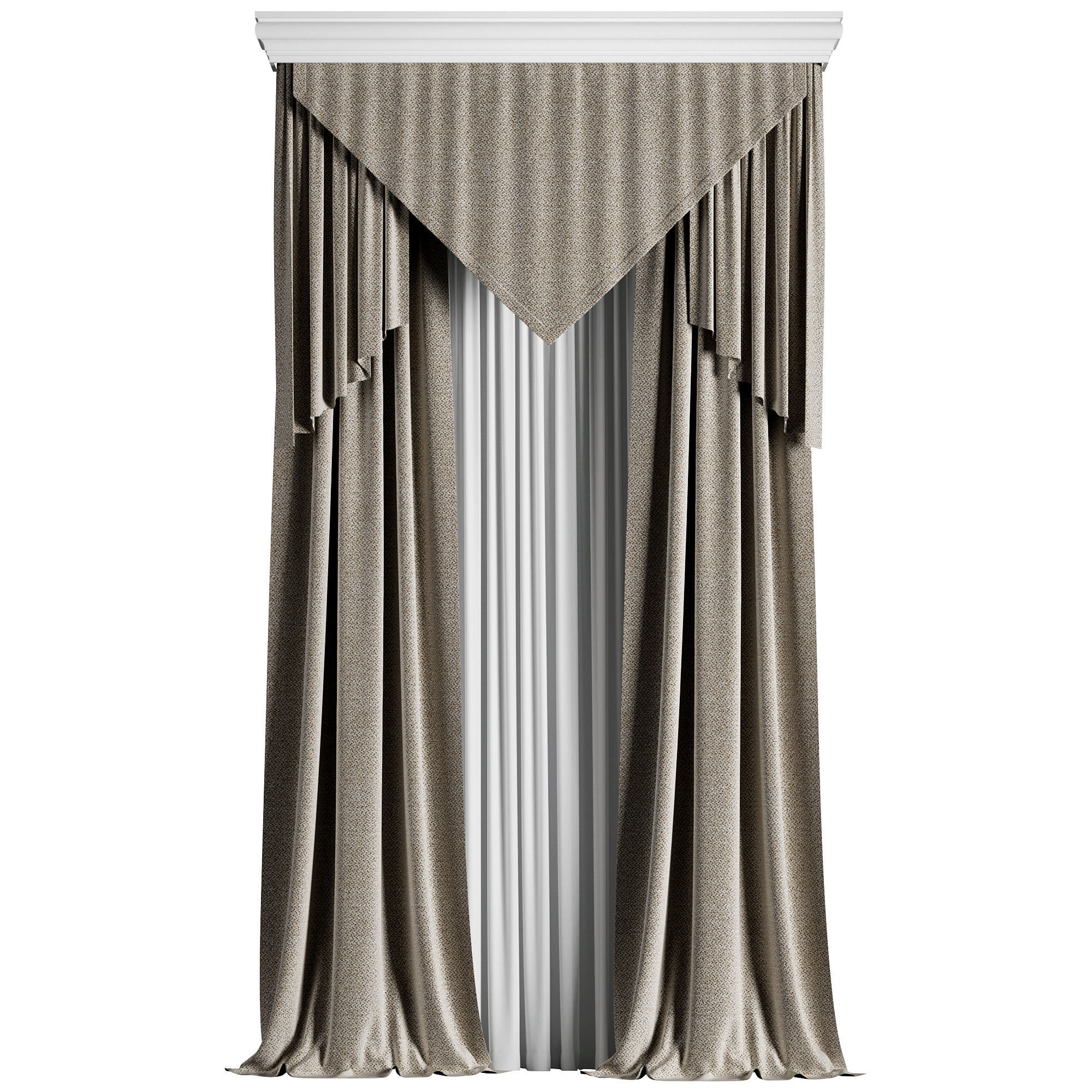 Curtain 020 3D model_3