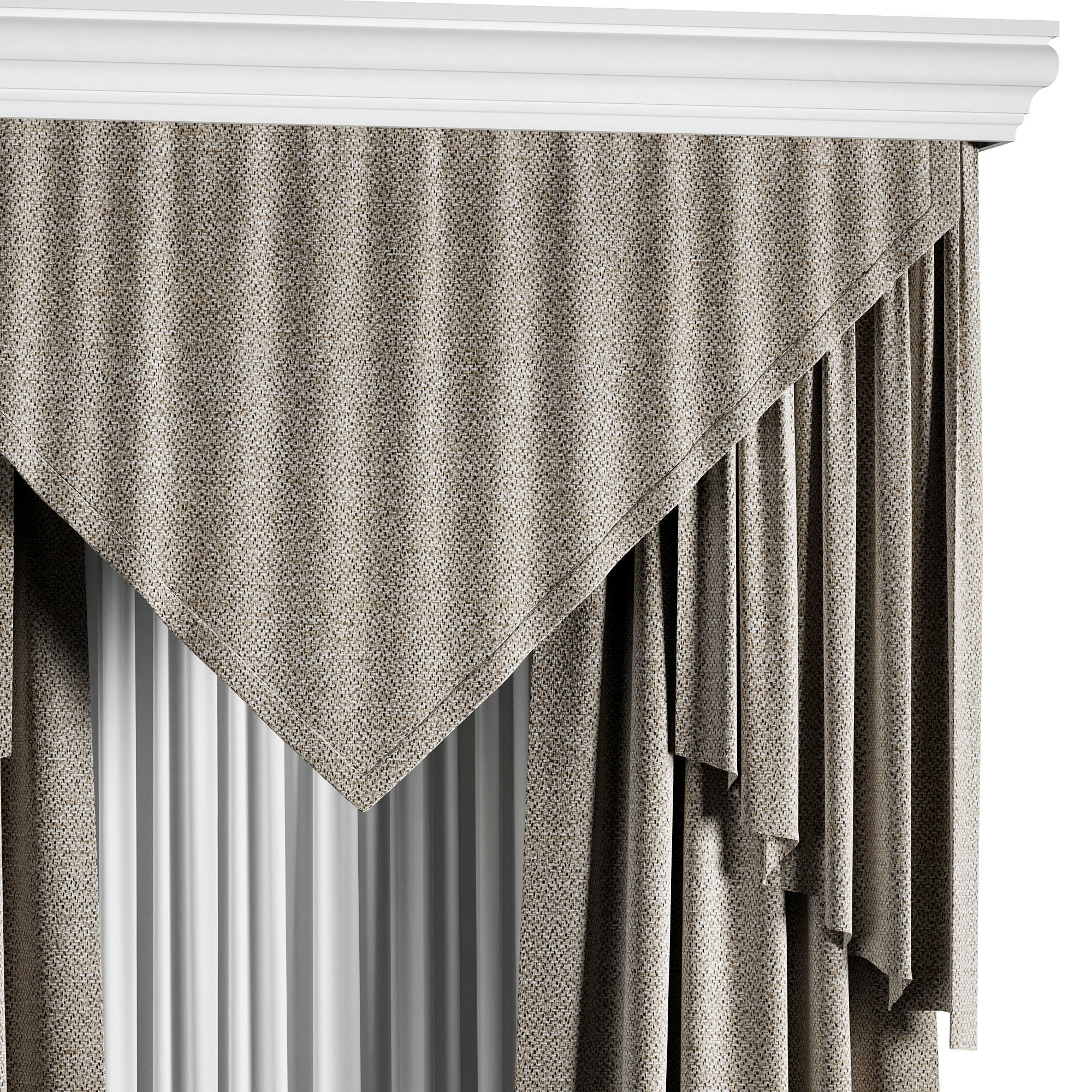 Curtain 020 3D model_4