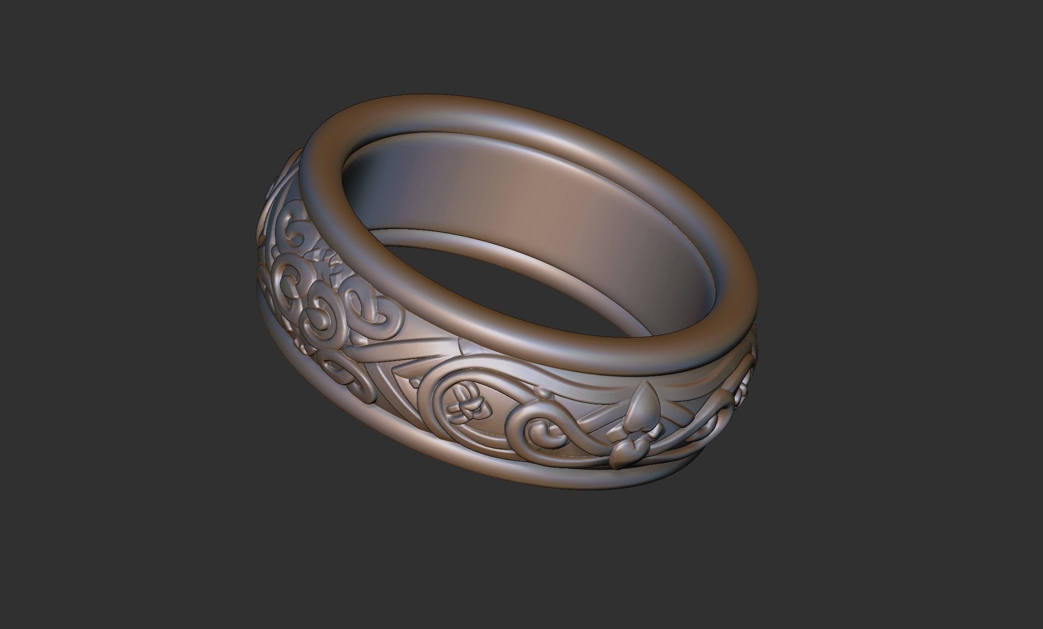 Celtic Ring 008 3D print model_3