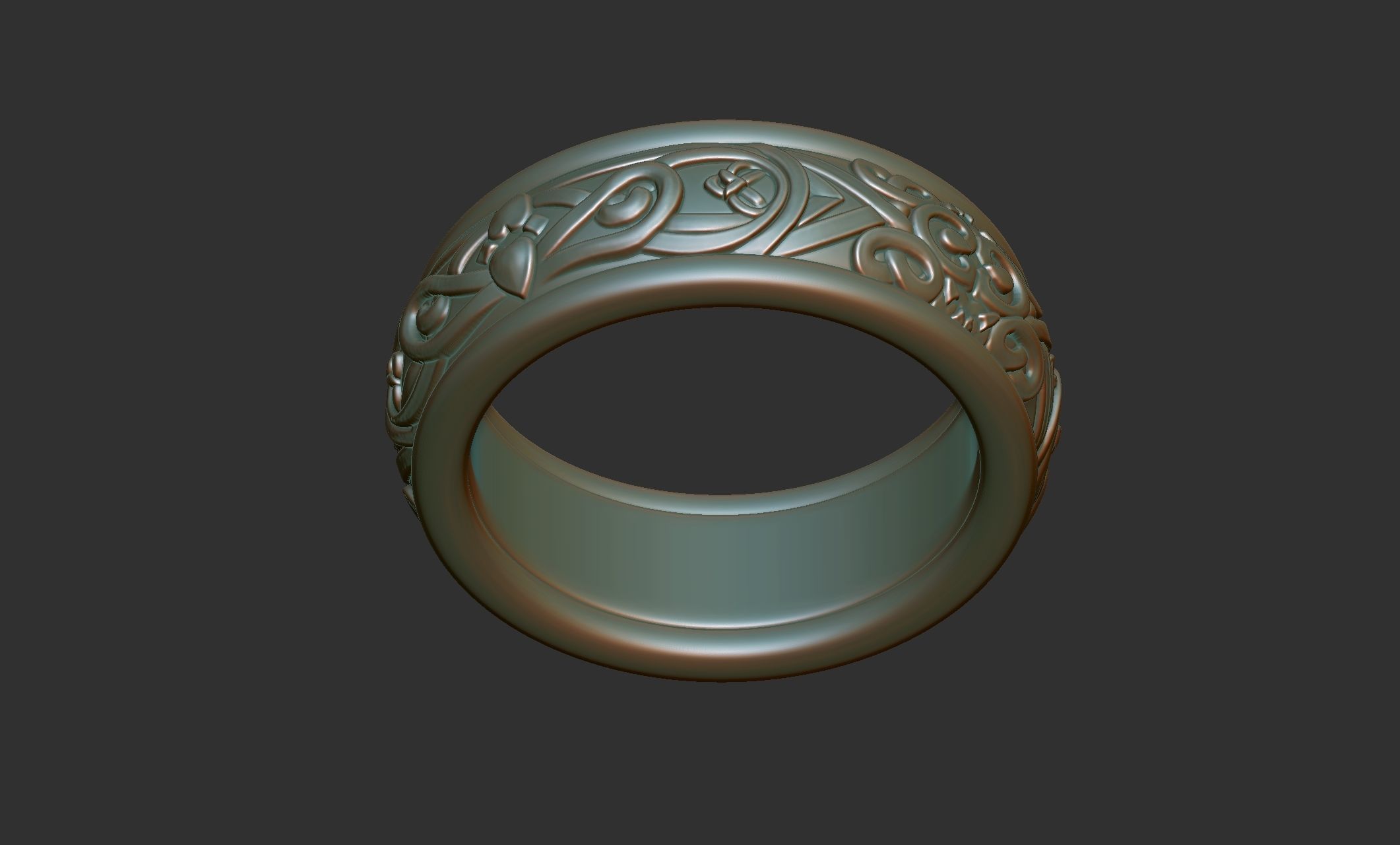 Celtic Ring 008 3D print model_9