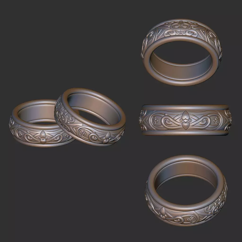 Celtic Ring 008 3D print model_0