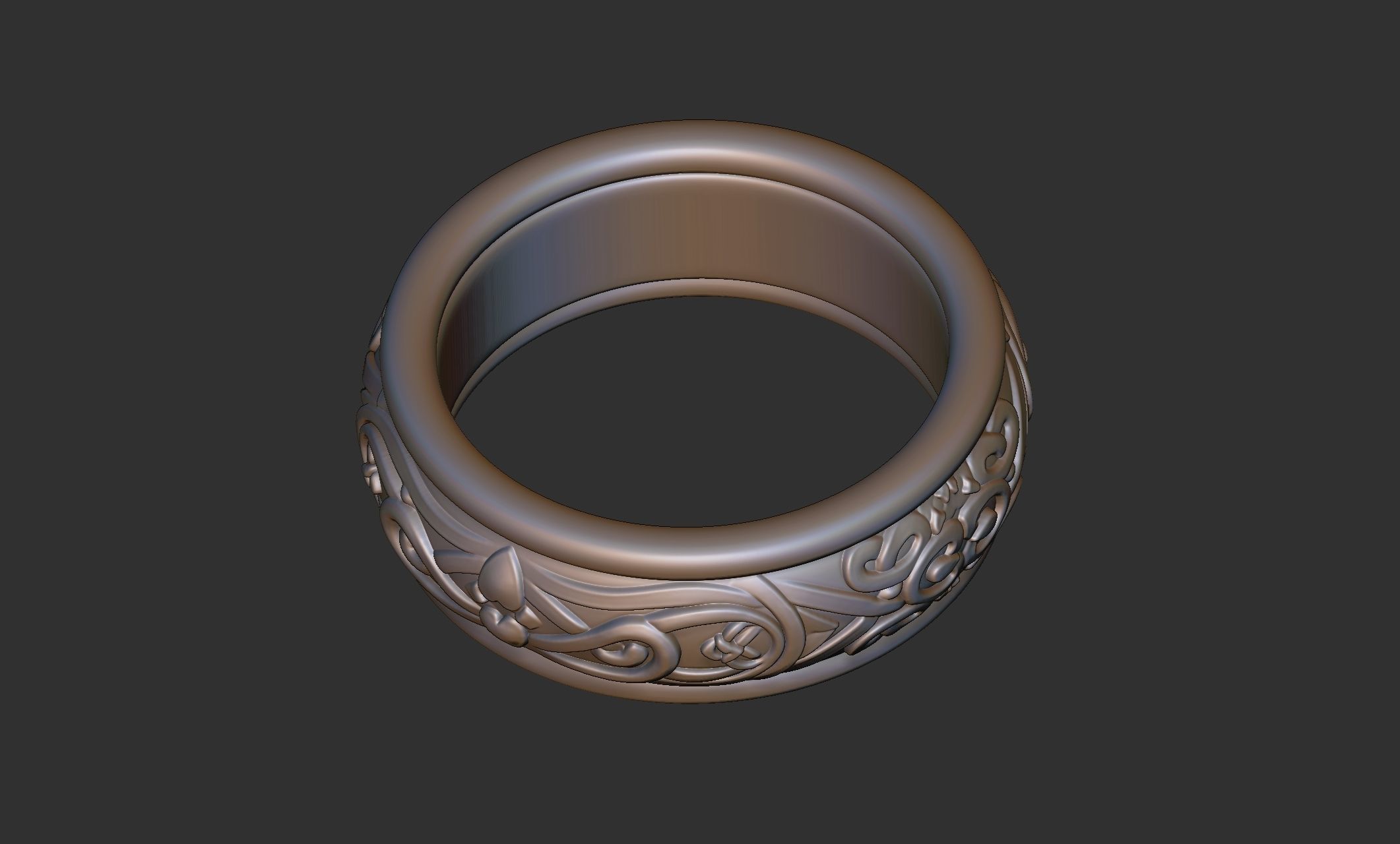 Celtic Ring 008 3D print model_5