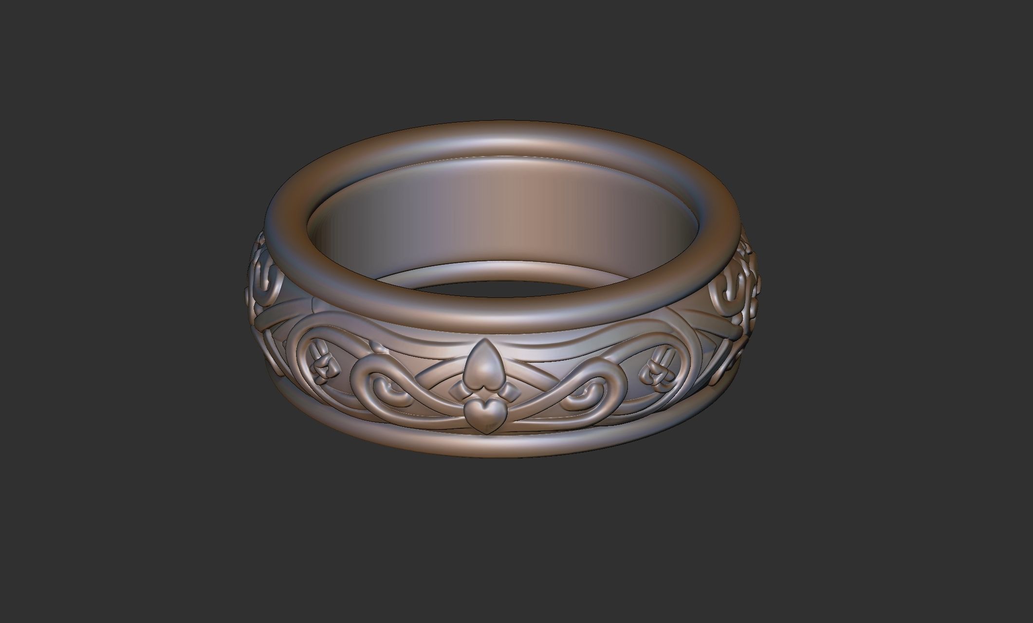 Celtic Ring 008 3D print model_2