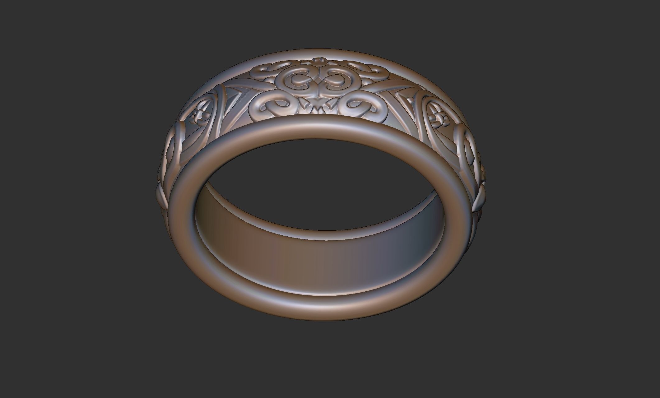 Celtic Ring 008 3D print model_4