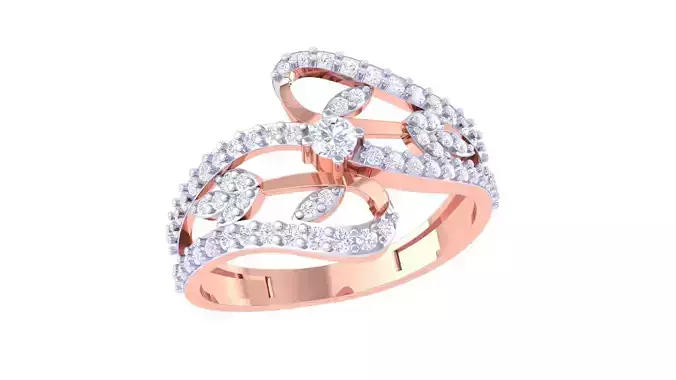 High Jewelry Diamond Ring 3dm renders 3D print model