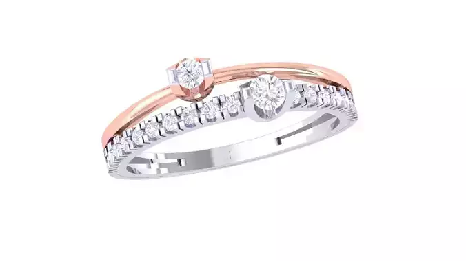 High Jewelry Solitaire Diamond Ring 3dm renders