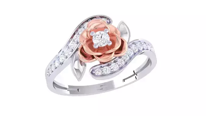 High Jewelry Solitaire Diamond Ring 3dm renders