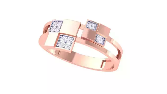 Women Band Ring 3dm render