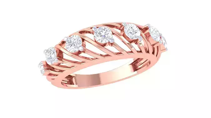 Women Band Ring 3dm render