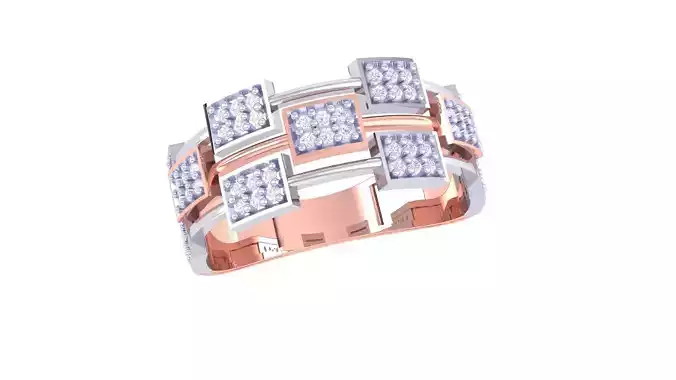 Women Band Ring 3dm render