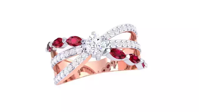 High Jewelry Diamond Ring 3dm renders