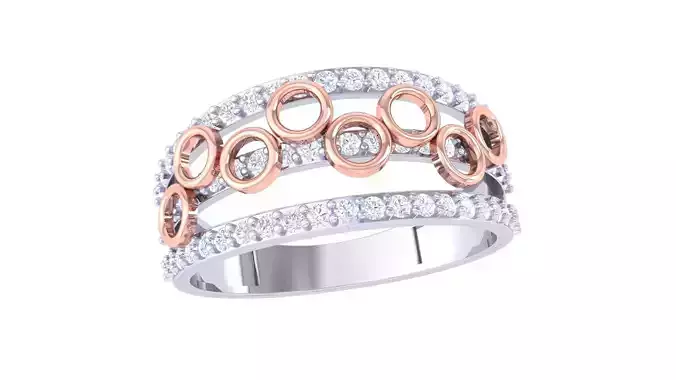 Women Band Ring 3dm render