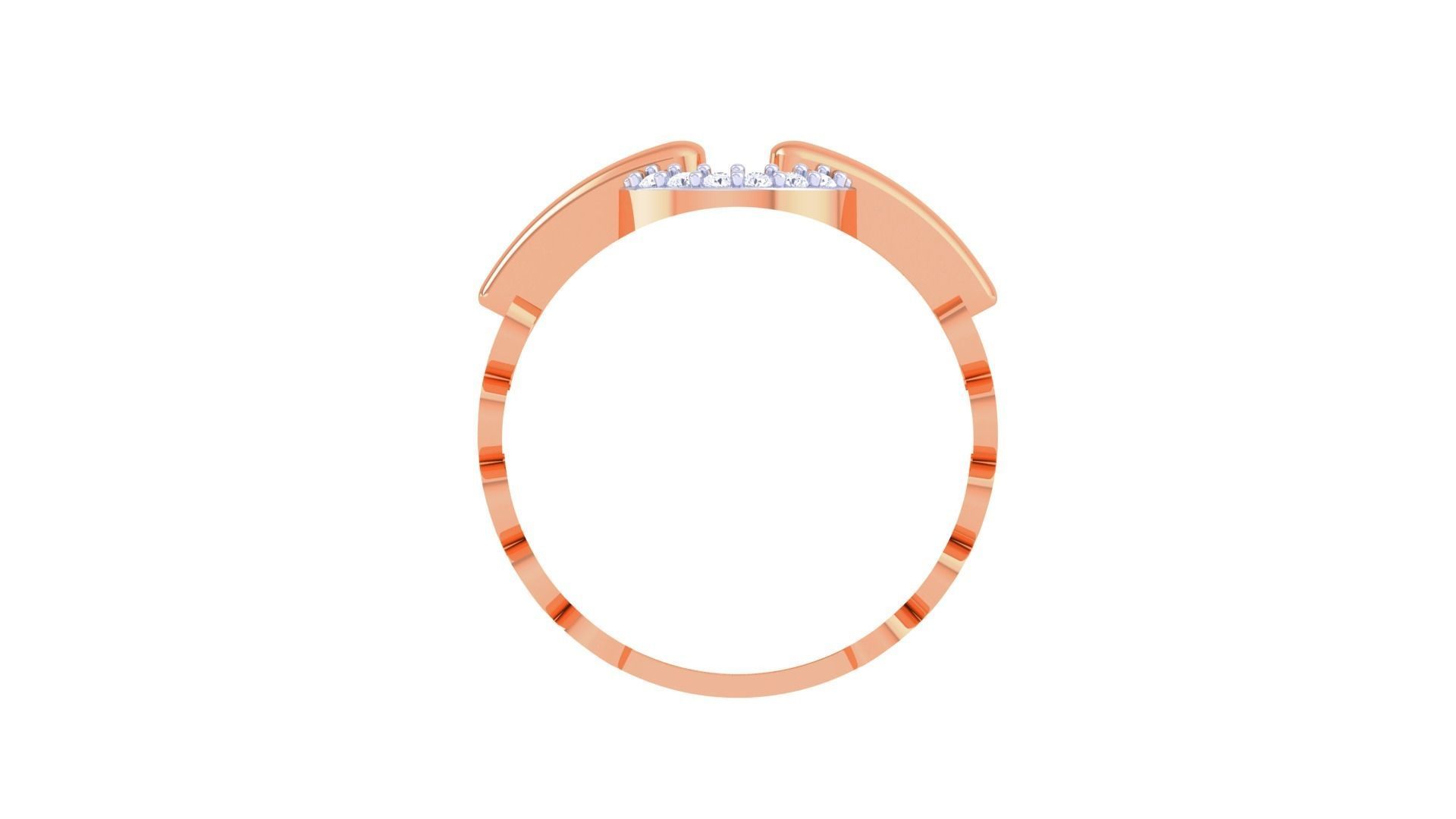 High Jewelry Diamond Ring 3dm renders 3D print model_11