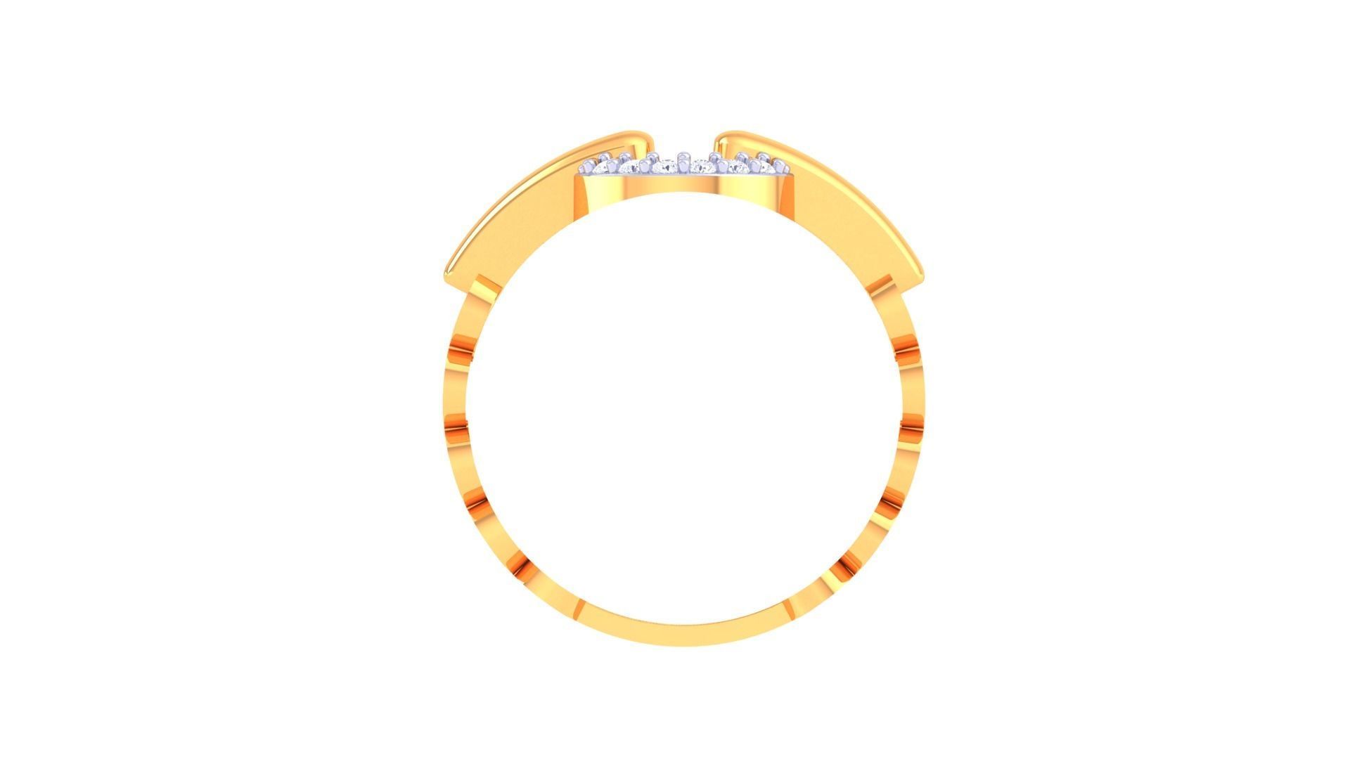 High Jewelry Diamond Ring 3dm renders 3D print model_9