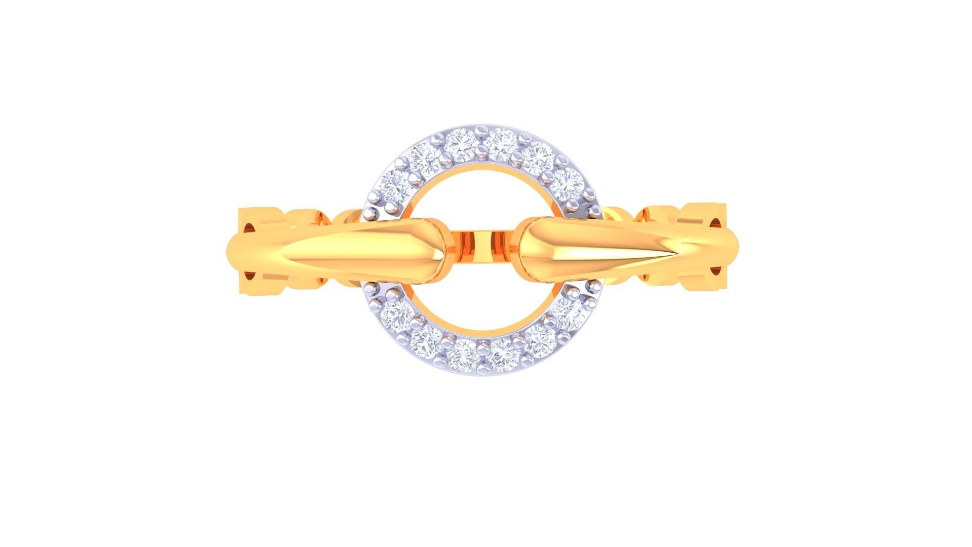 High Jewelry Diamond Ring 3dm renders 3D print model_6