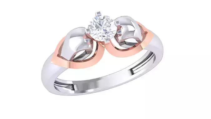 High Jewelry Solitaire Diamond Ring 3dm renders