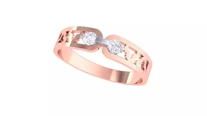 Women Band Ring 3dm render